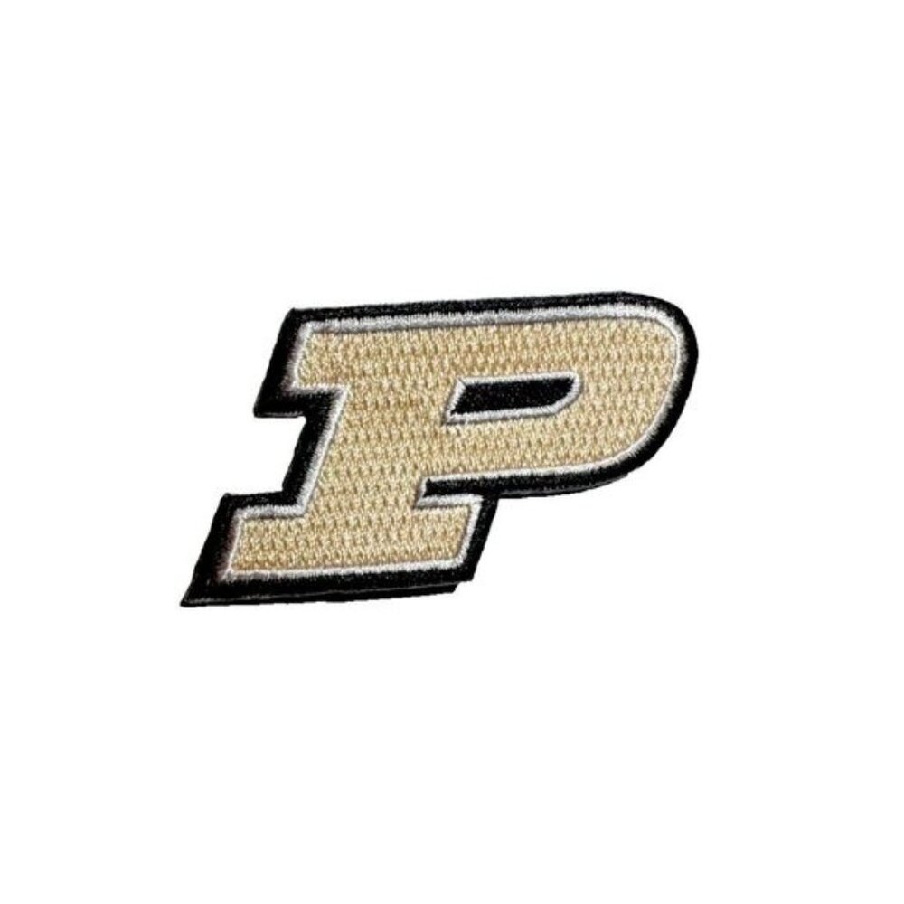 (4) Purdue BoilerMakers Team P Logo NCAA Embroidered 2.5in Iron / Sew-On Patch - Picture 1 of 3